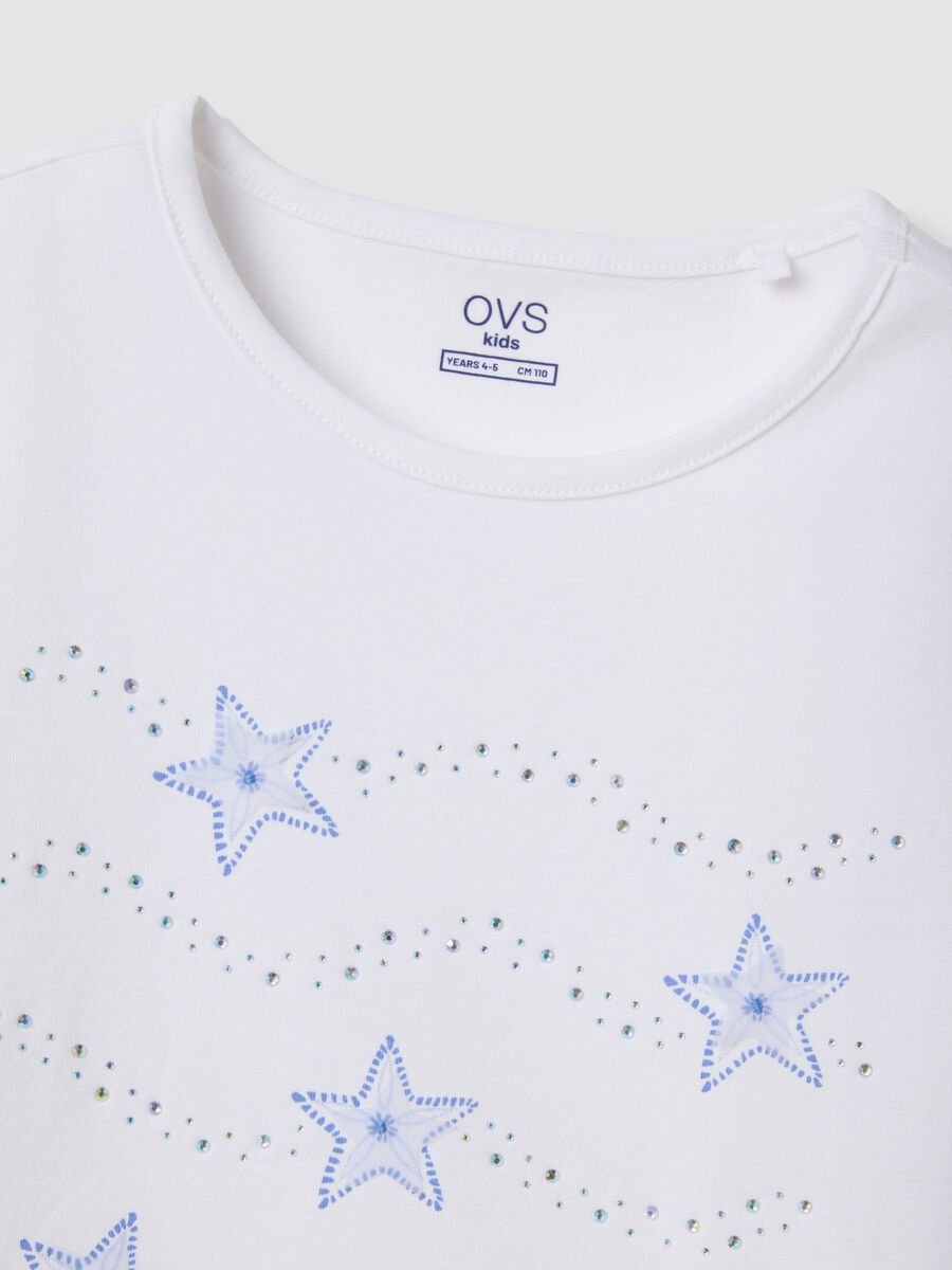 White short-sleeved stretch-cotton T-shirt_3