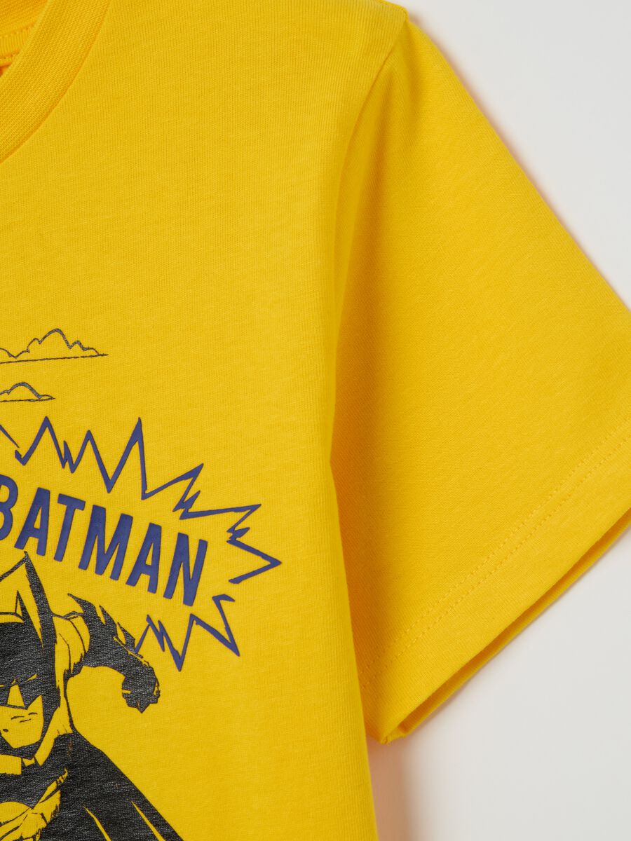 Cotton T-shirt with Batman print_3