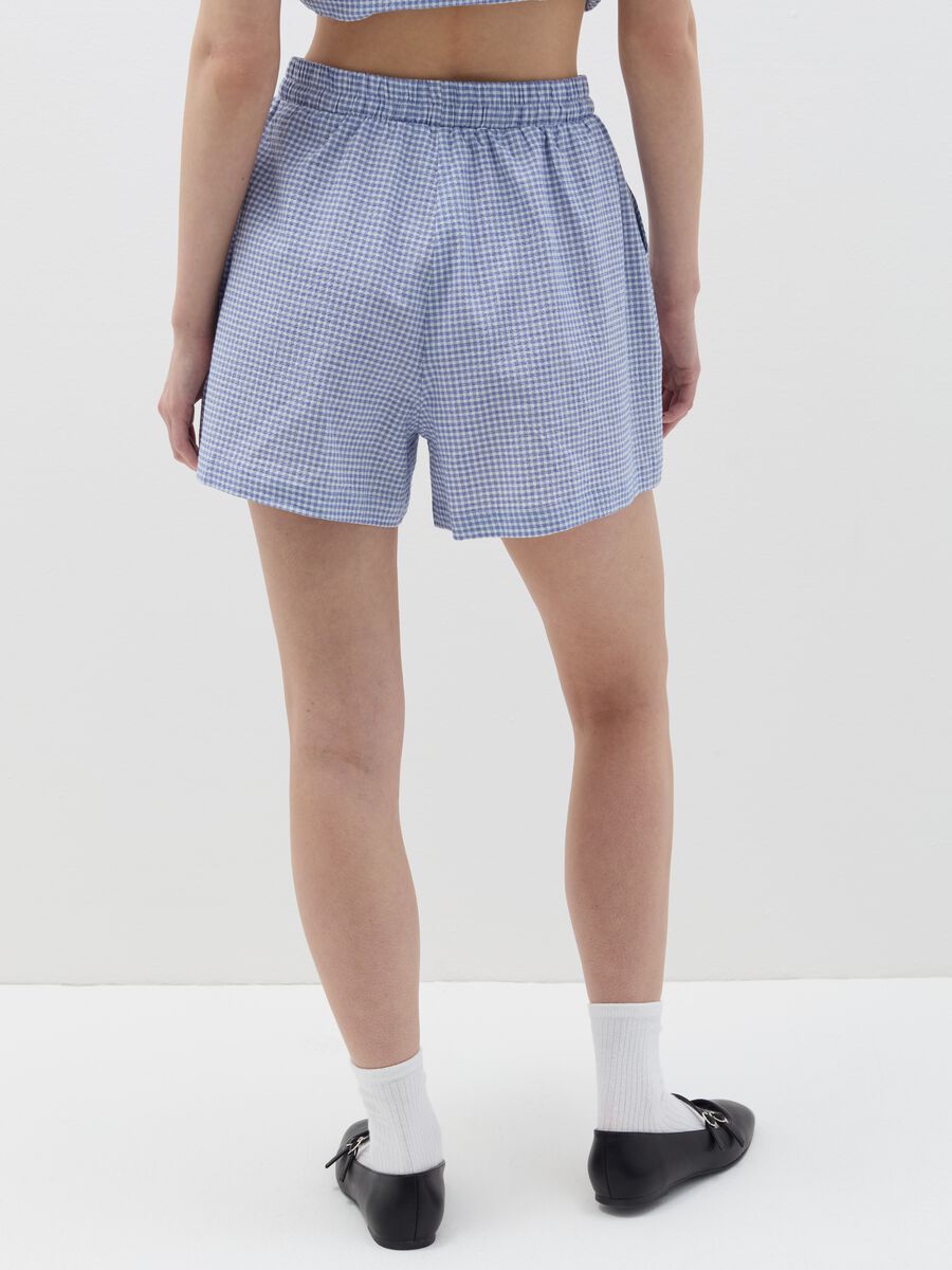 Check seersucker shorts_3