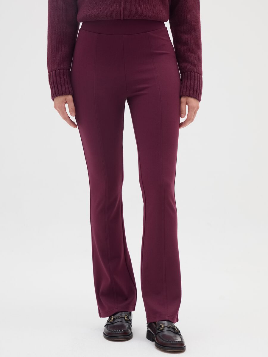 Leggings viola flare_1