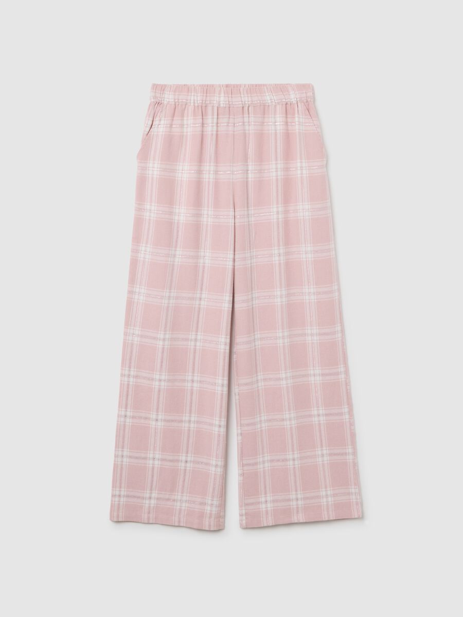 Pink Flannel Pyjama Trousers Regular Fit_4