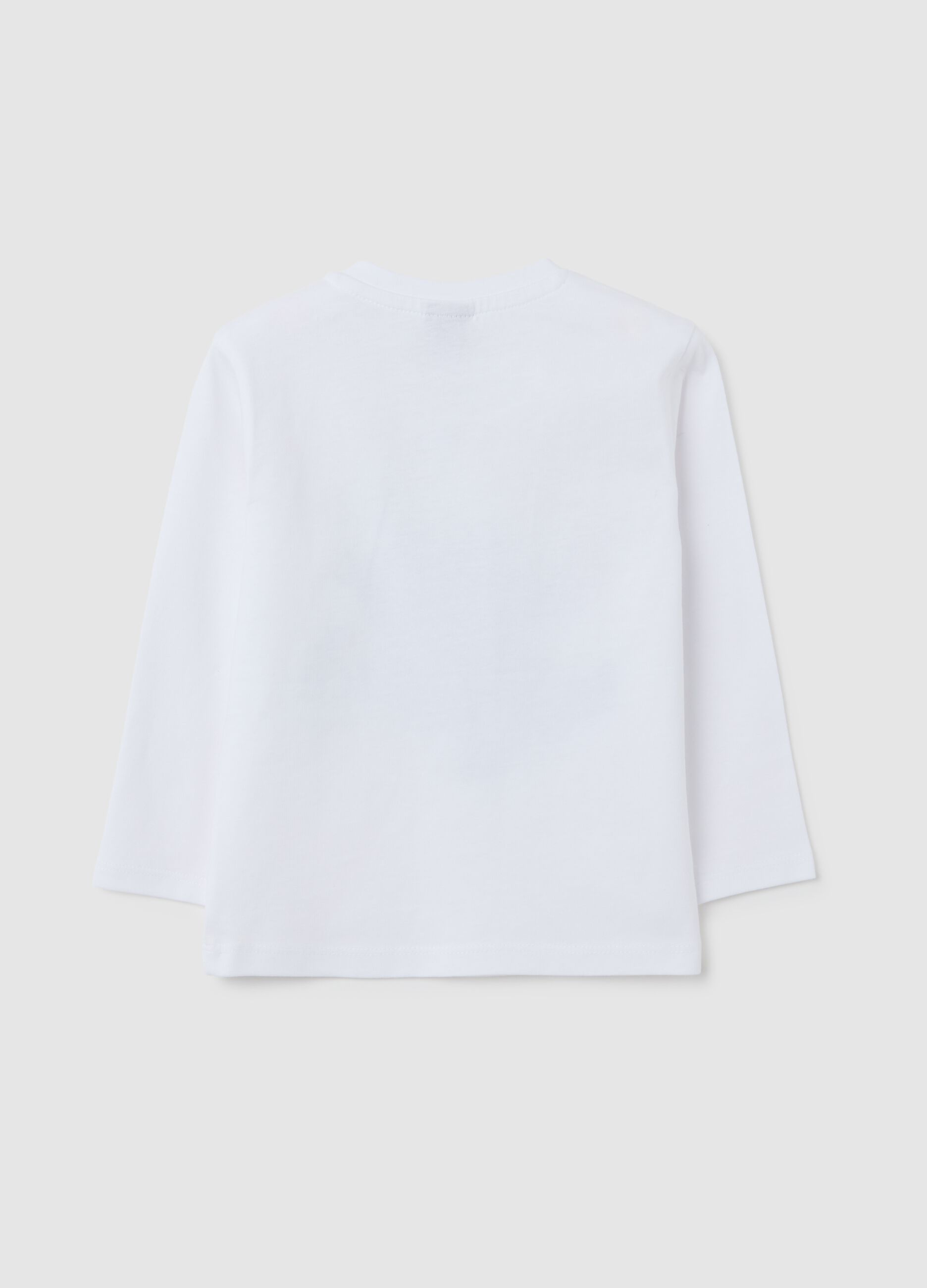 Children's pure cotton white regular fit shirt