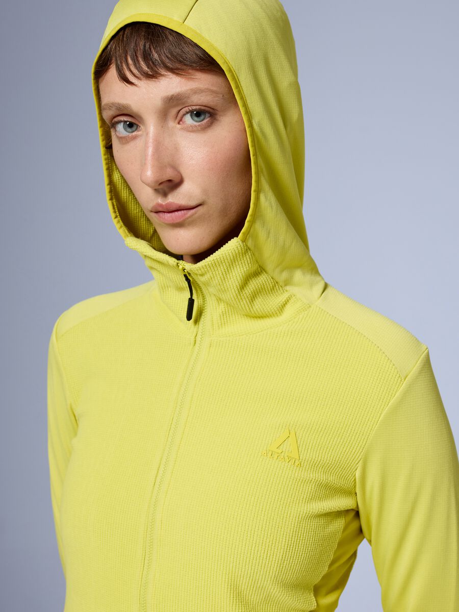 Full zip waffle fleece hoodie ALTAVIA WITH DEBORAH COMPAGNONI_0