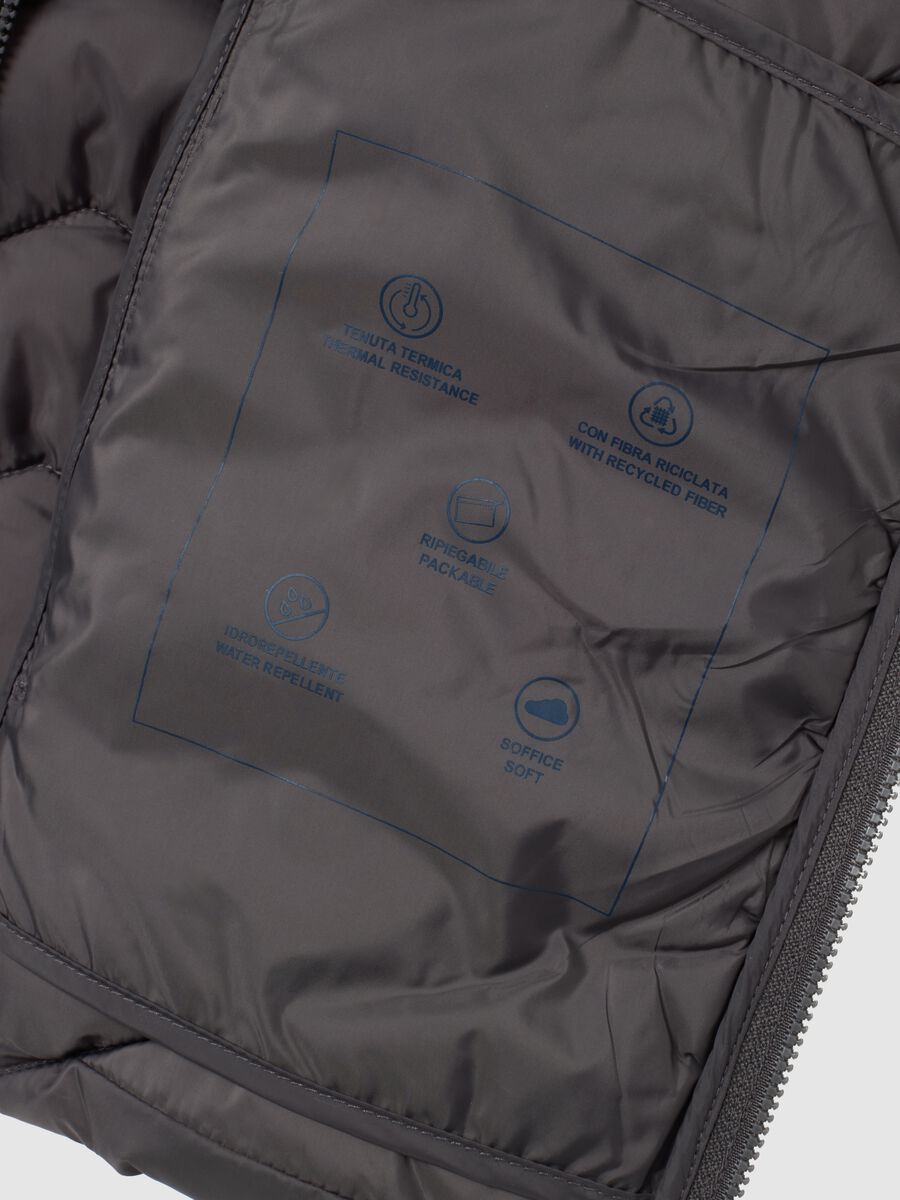 Gilet in misto grigio regular fit_1