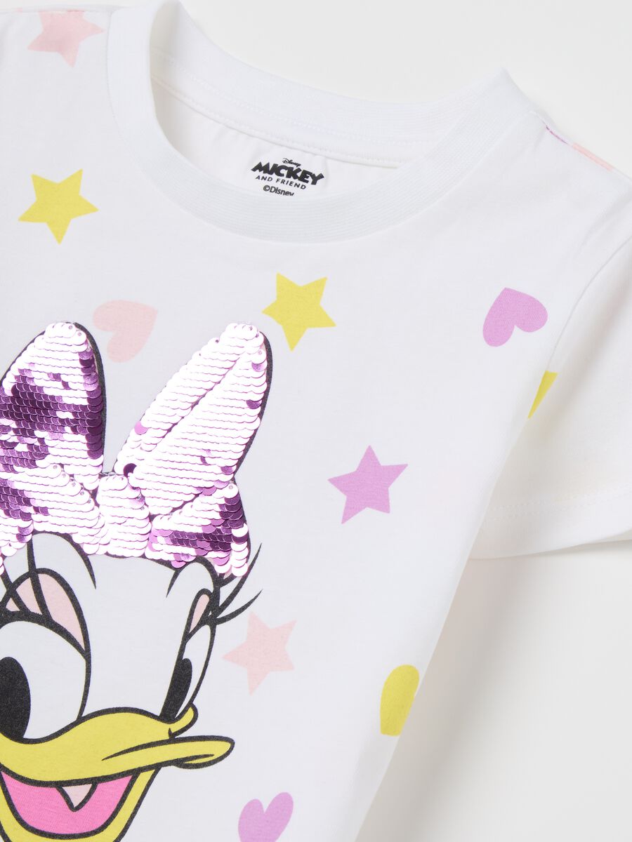 T-shirt with sequins and Daisy Duck print_3