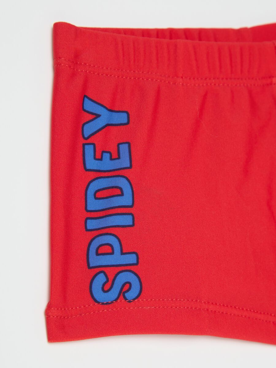 Boys’ swim briefs in red stretch fabric_2