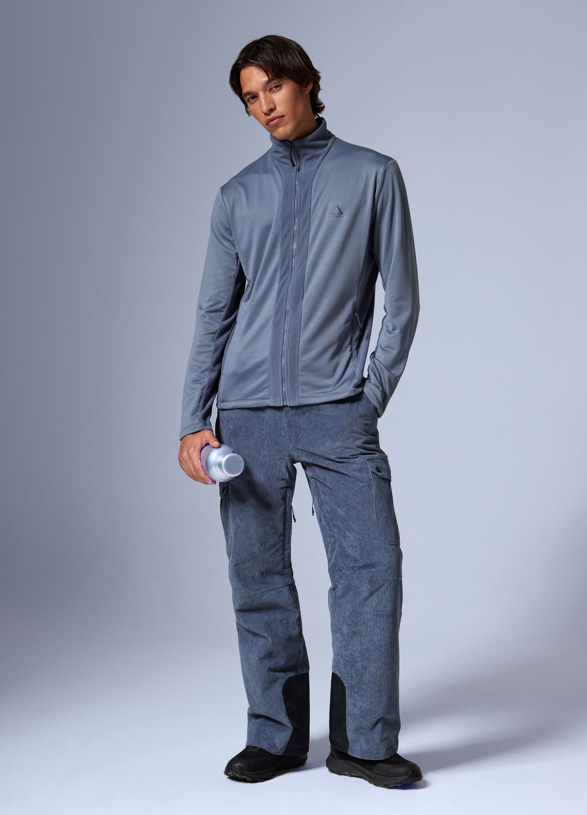 ALTAVIA FULL ZIP WAFFLE FLEECE WITH DEBORAH COMPAGNONI