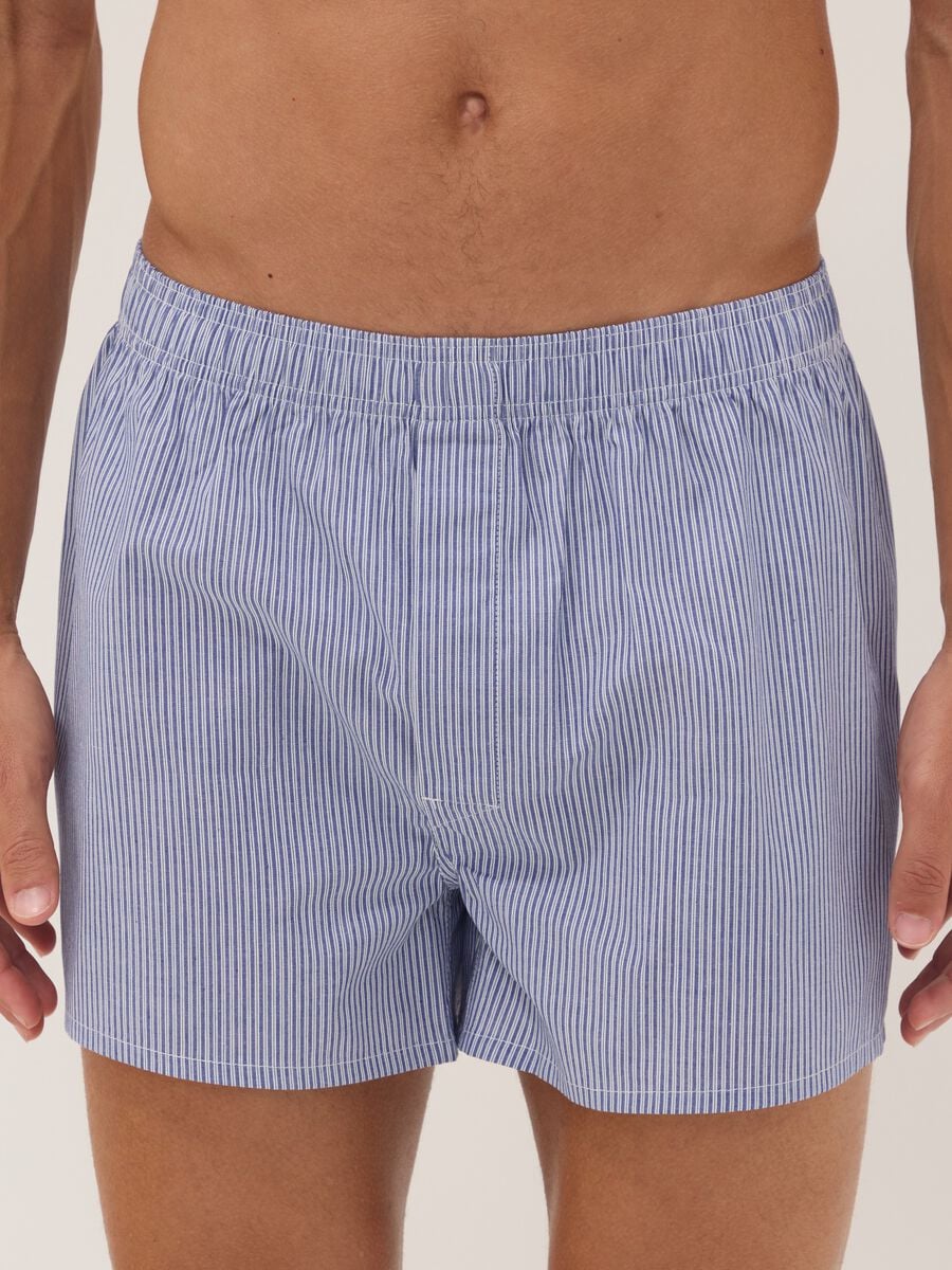 Bipack di boxer azzurri in puro cotone organico_1