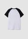 White pure cotton T-shirt with raglan sleeves for boys_4