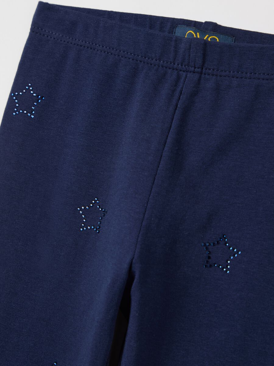Leggings with diamanté stars application_2