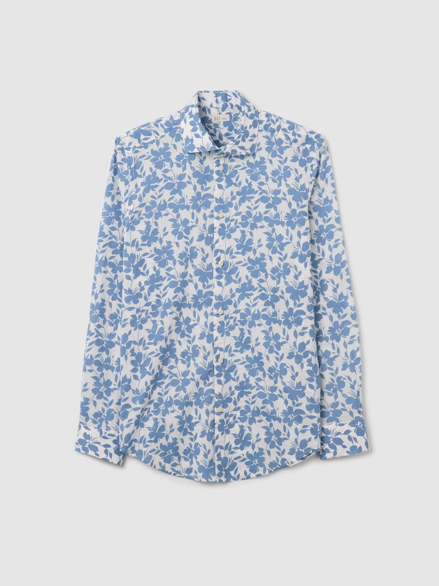 Camicia da uomo in puro cotone multicolor slim fit_4