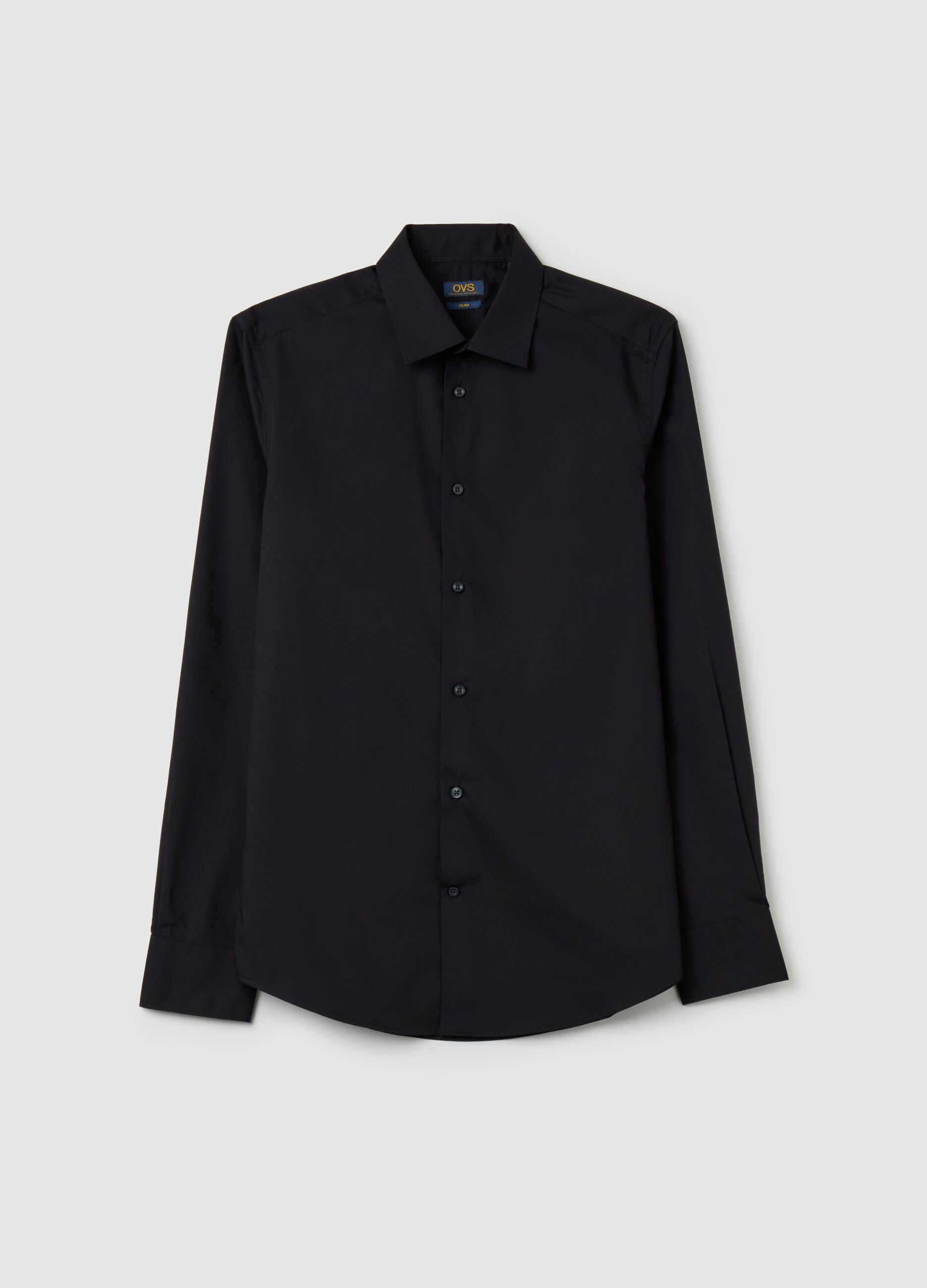Slim-fit easy-iron shirt