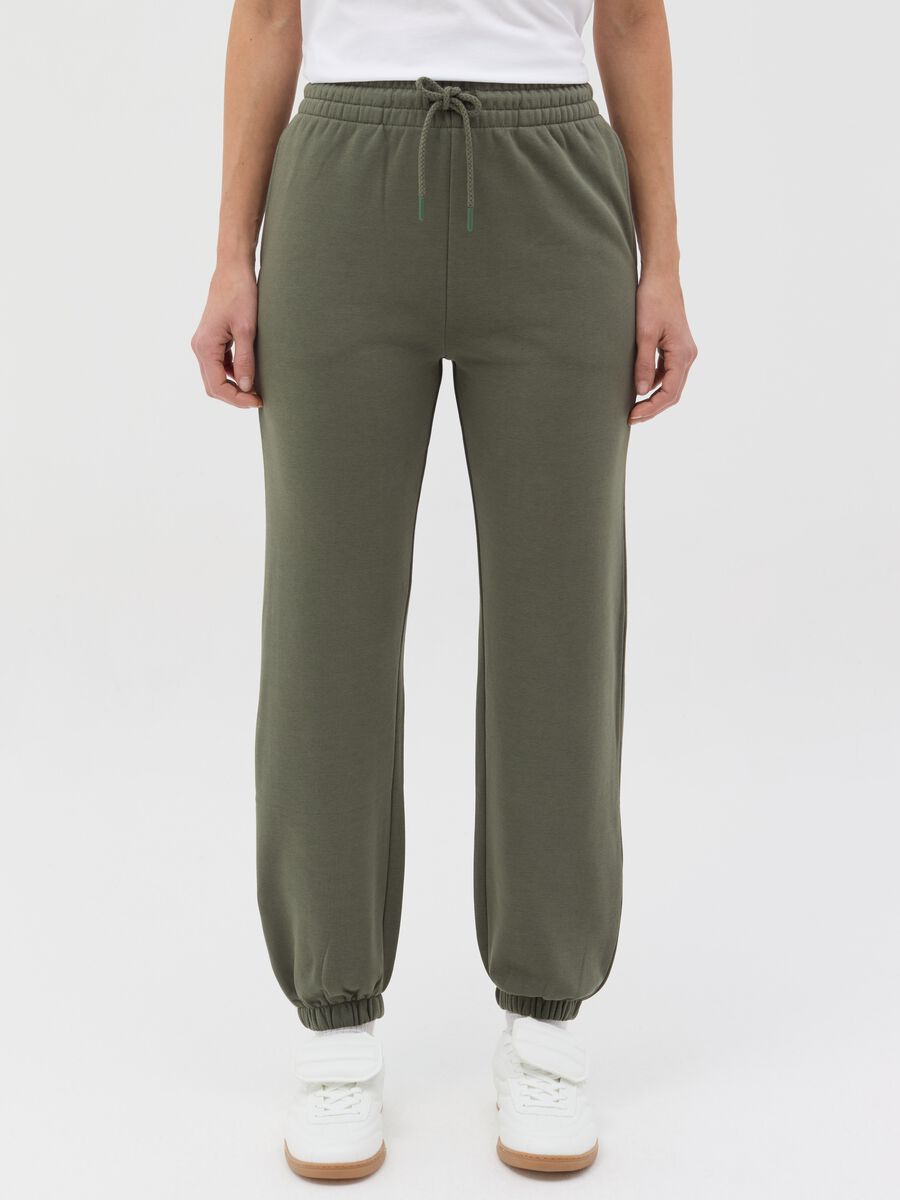 Essential joggers in fleece with drawstring_1