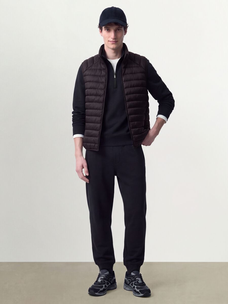 Gilet Ultralight viola imbottito con zip_1