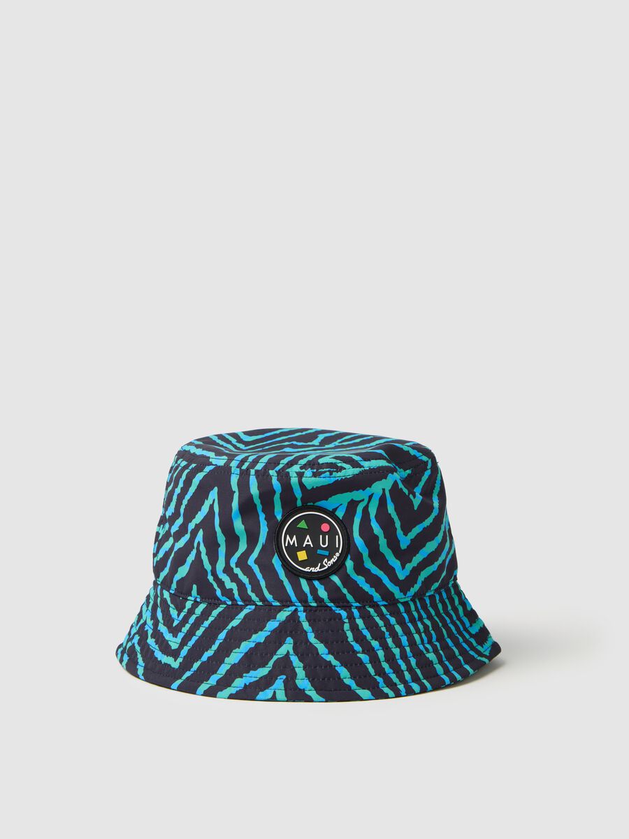 Men's Multicolour Zebra Print Bucket Hat_0