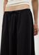 Gonna lunga da donna in puro cotone nera_2