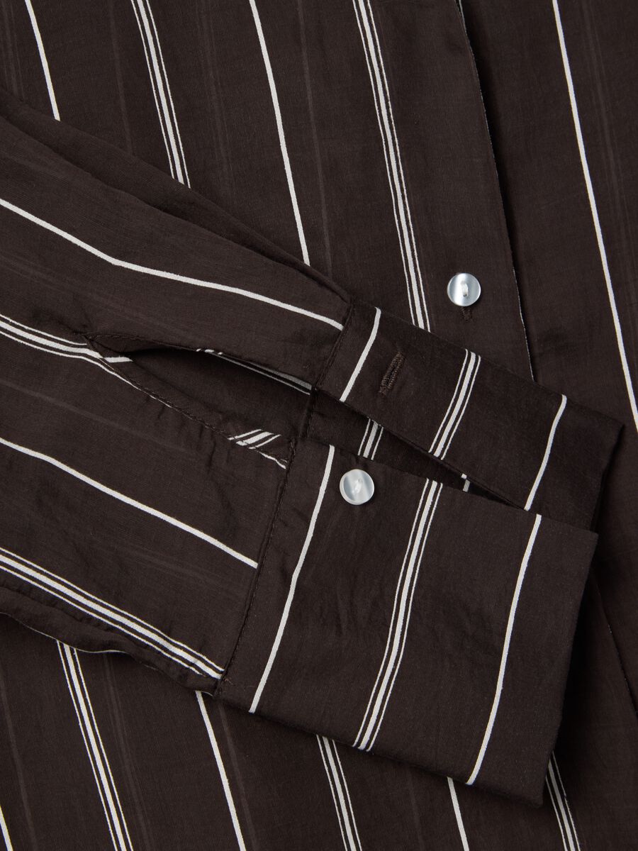 Camicia in misto lyocell a righe multicolor regular fit_5