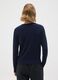 Blue pure cotton cardigan regular fit_2