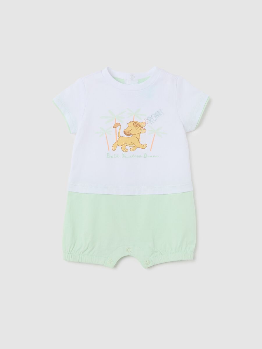 Multicolour pure cotton baby bodysuit_0