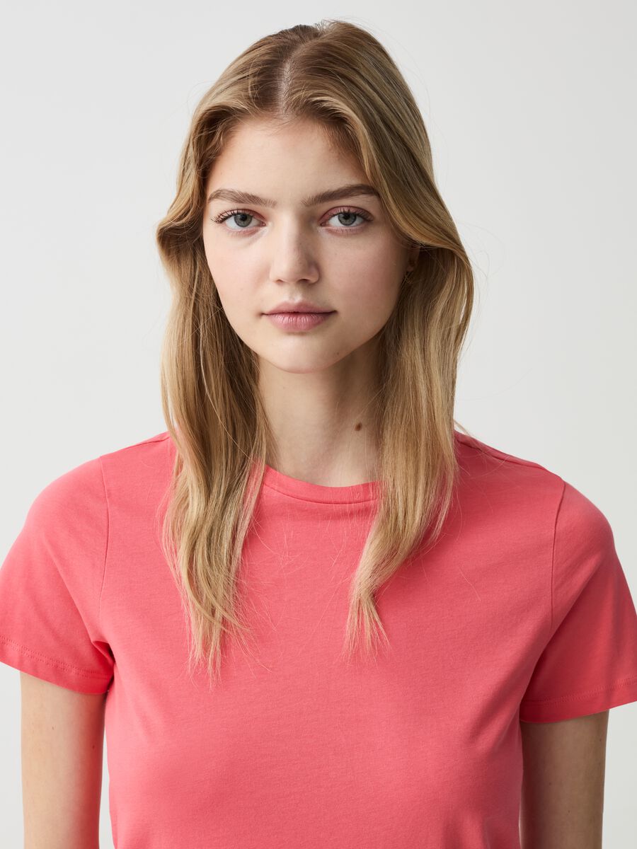 Essential solid colour cotton T-shirt_0