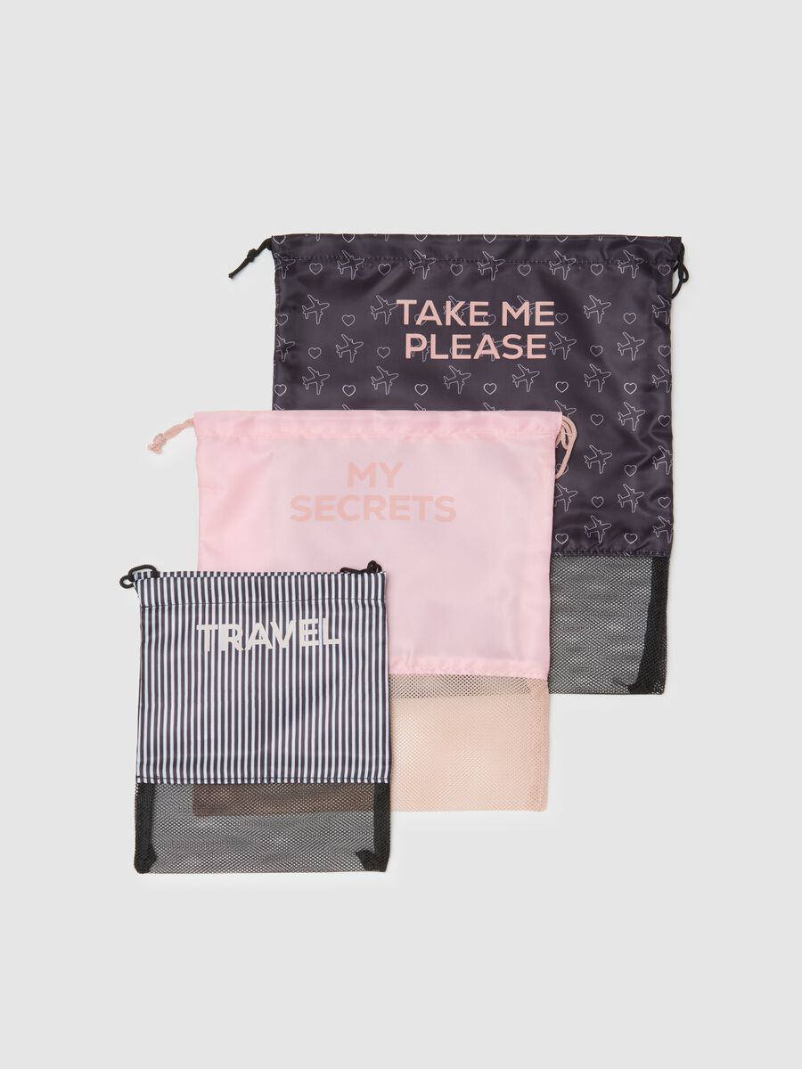 Multicolour Bag Set with Prints_0