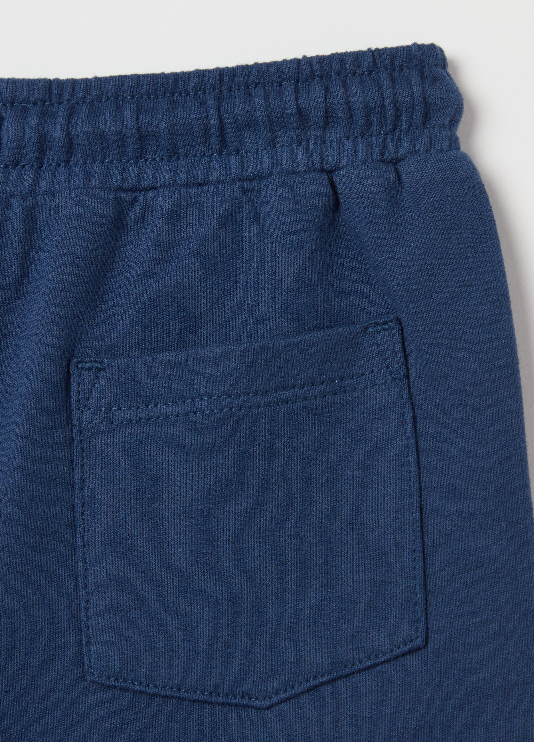 Cotton Bermuda shorts with drawstring