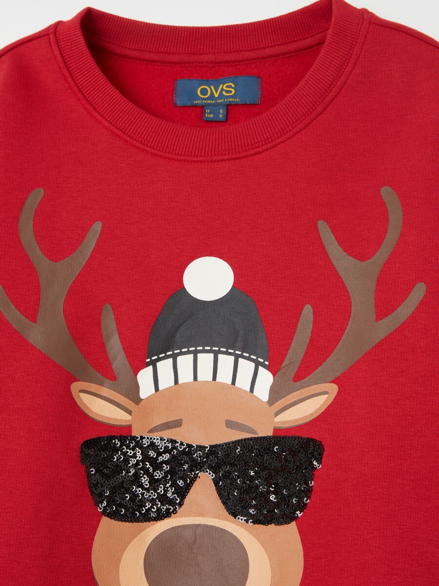 Oversized sweatshirt with Rudolph the Red-nosed Reindeer print_5