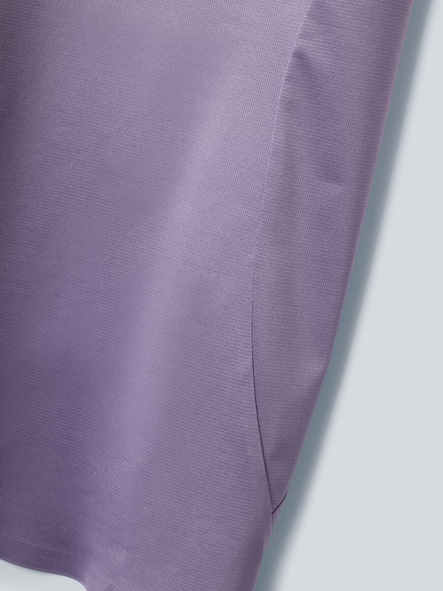 Polo sportiva viola in tessuto elasticizzato ALTAVIA COURT_6