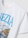 White 100% cotton T-shirt with graphic print, regular fit_5