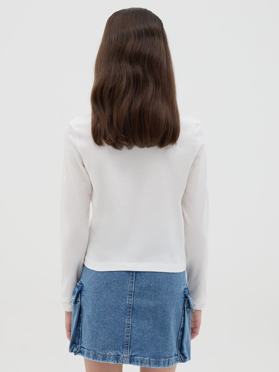 Long-sleeved T-shirt with lettering print_2