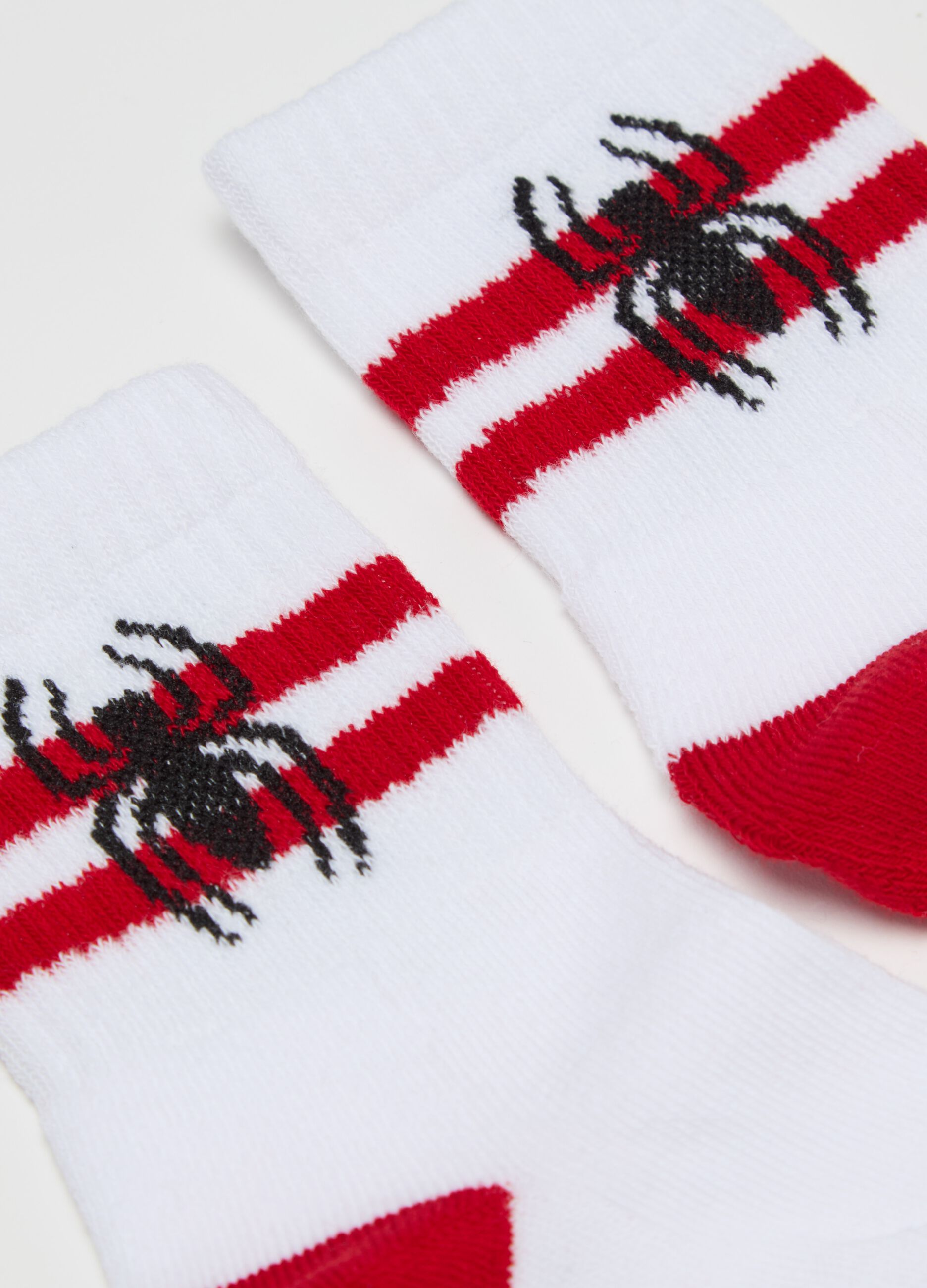 Two-pair pack socks with Spider-Man design