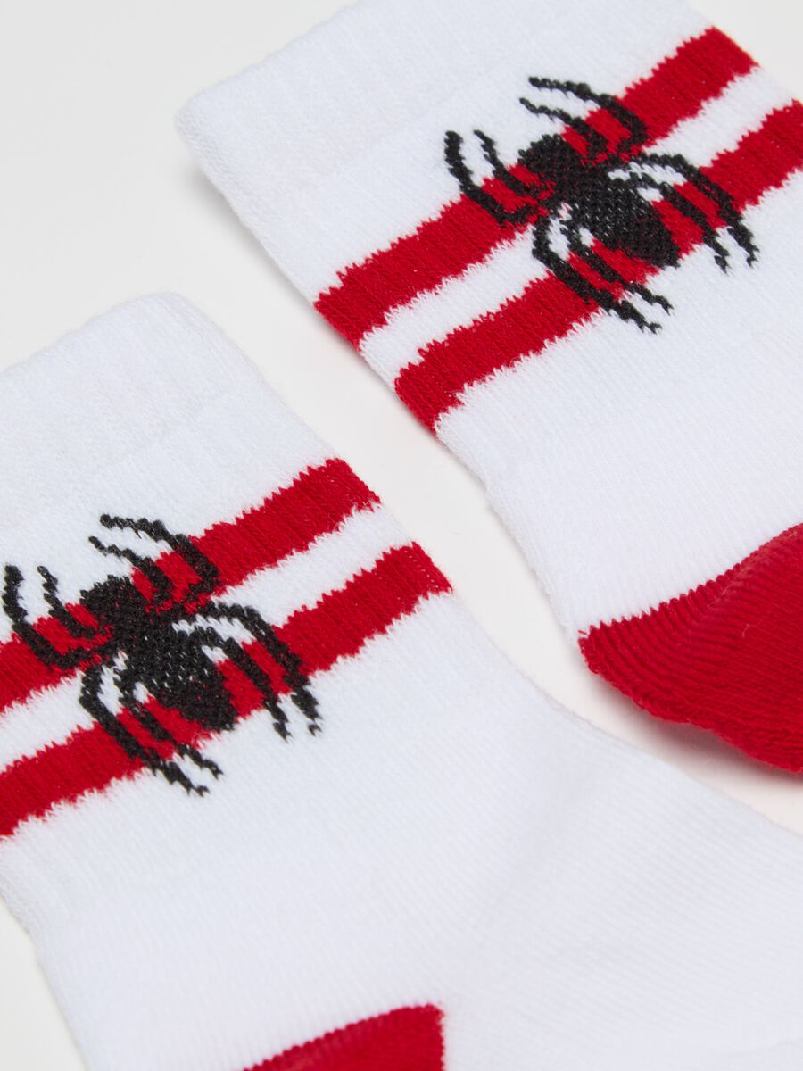 Two-pair pack socks with Spider-Man design_1