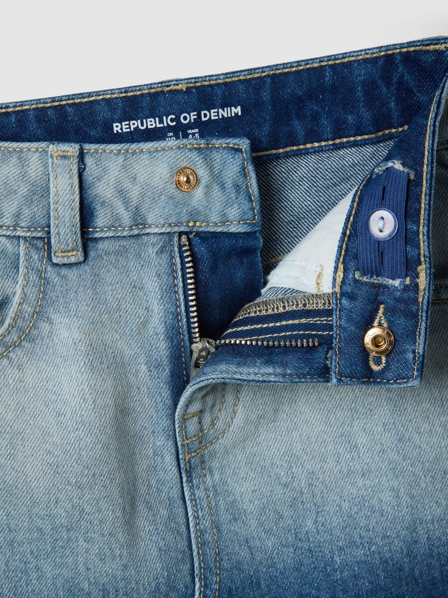 Girls' pure cotton denim skirt with regular fit_2