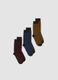 3-pack of multicoloured mid-calf socks in stretch organic cotton_0