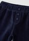 Infant blue cotton blend trousers with regular fit_2