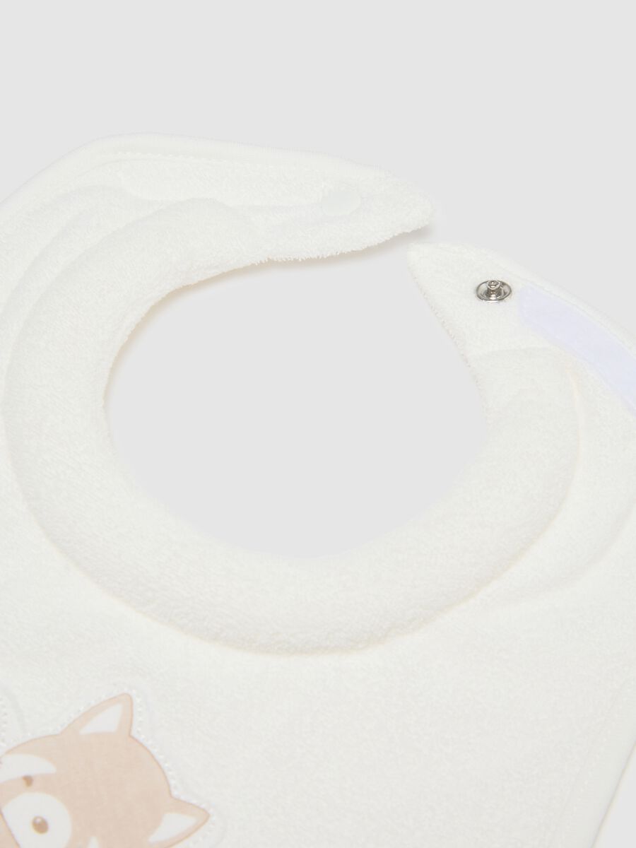 Bipack di bavette da neonata in puro cotone multicolor_1