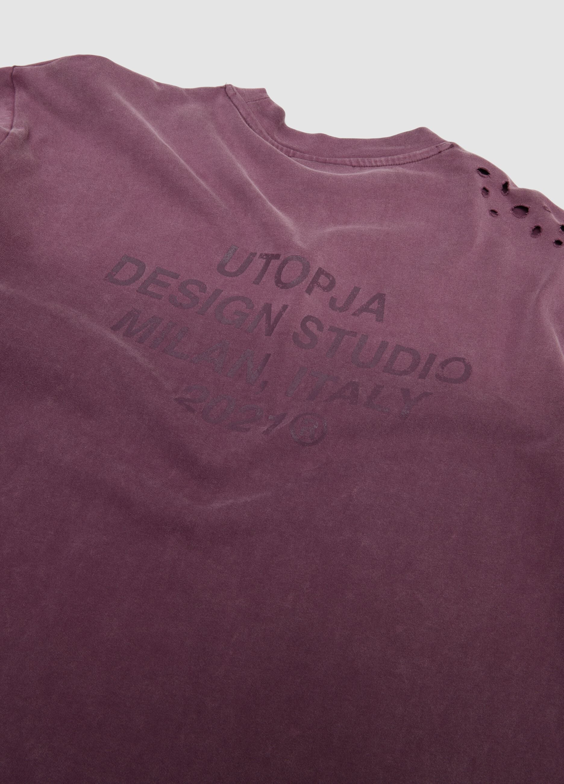Double Longsleeve Sunfaded Burgundy