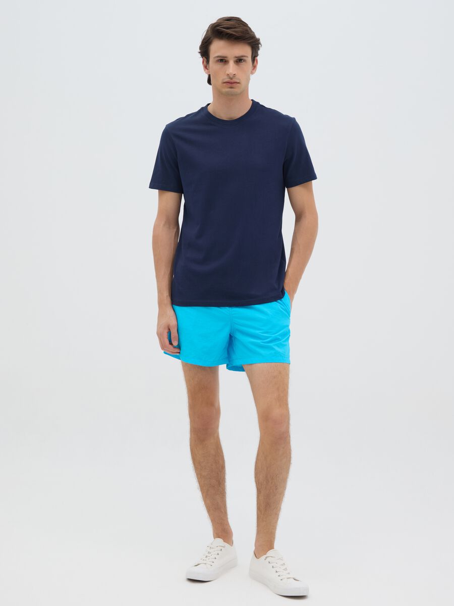 Men's regular fit light blue swim boxers_0