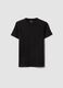 Boys&rsquo; black pure cotton regular fit T-shirt_0