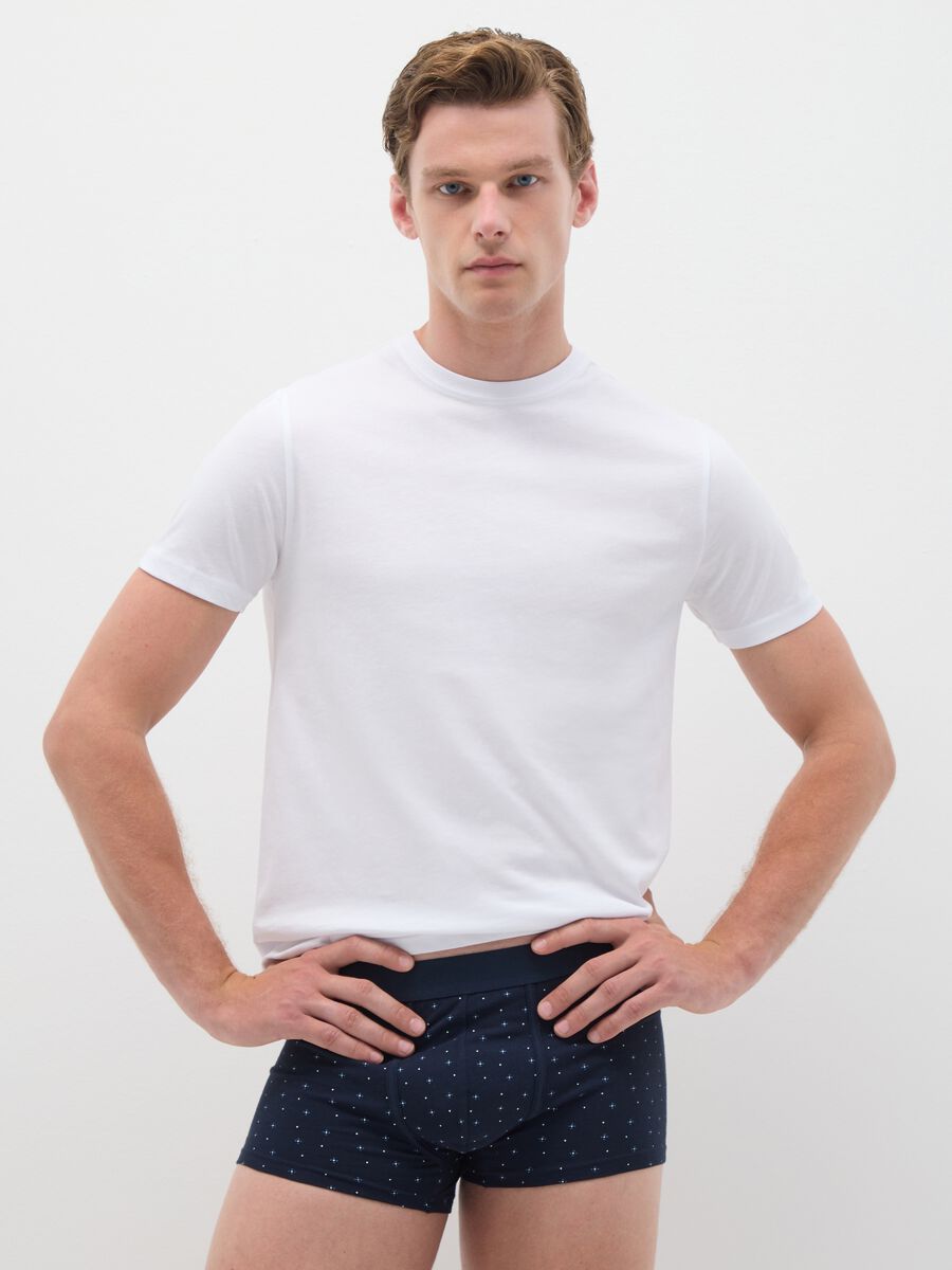 Tripack di boxer da uomo in misto cotone multicolor_0