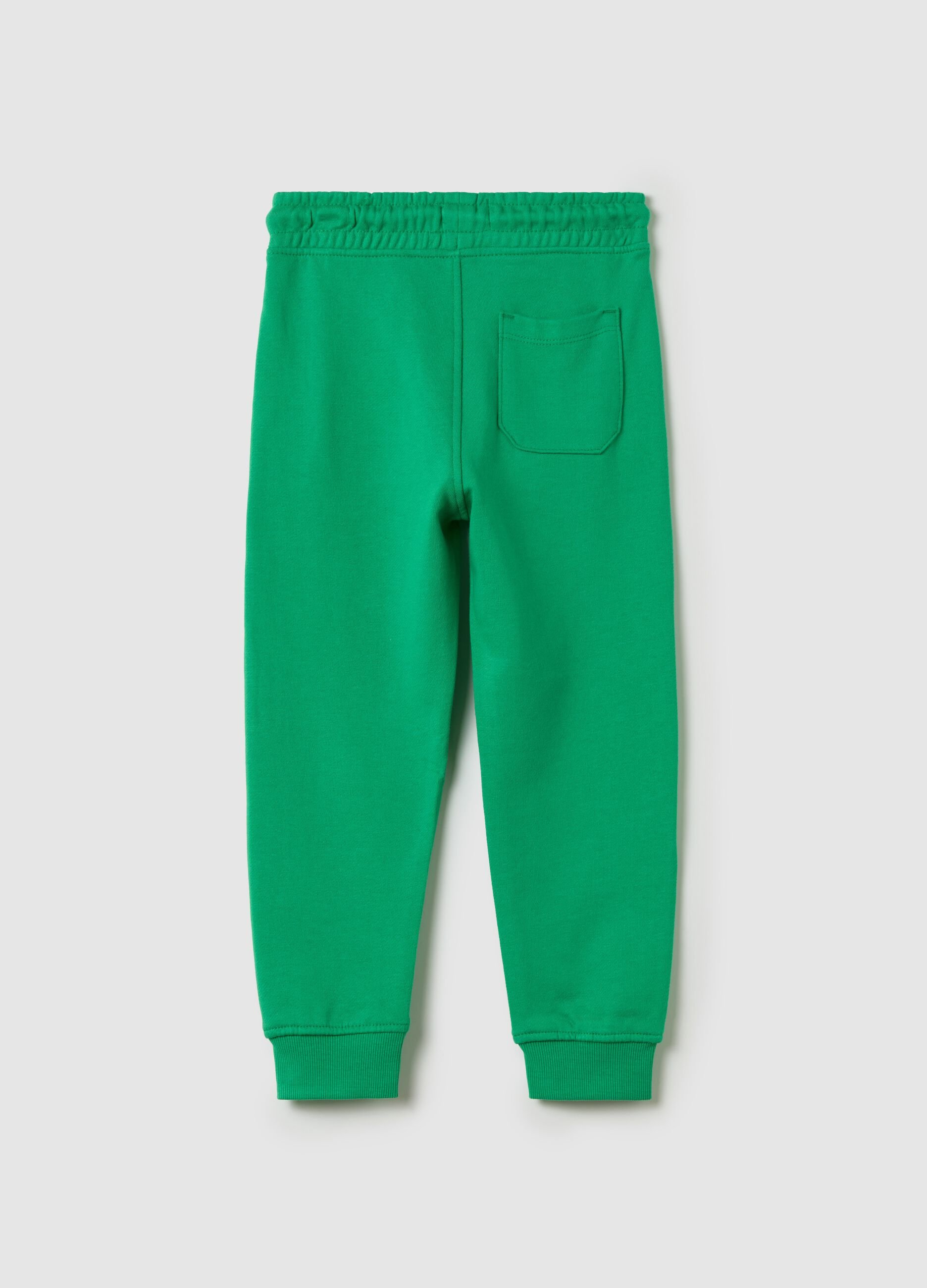 Fleece joggers with drawstring