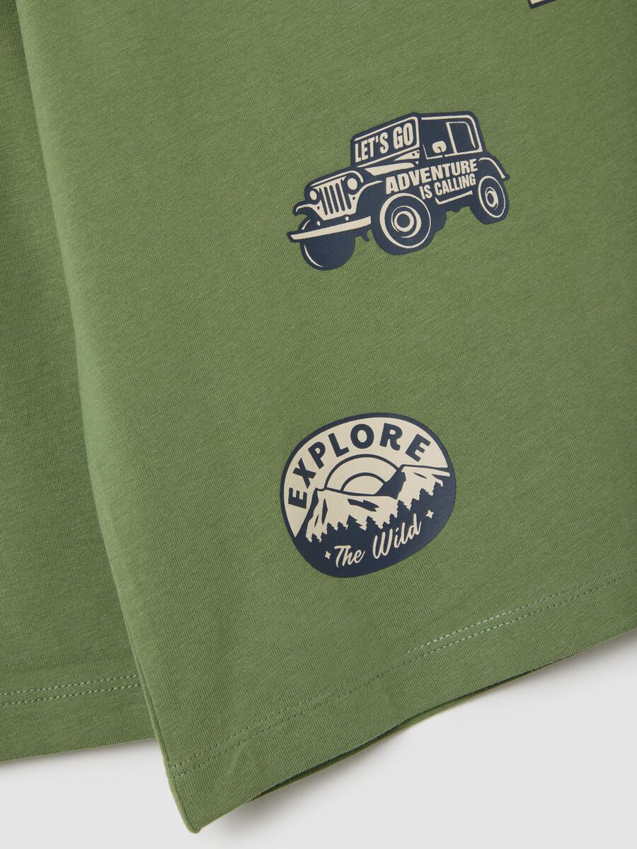 Maglia da bambino in cotone elasticizzato verde regular fit_3