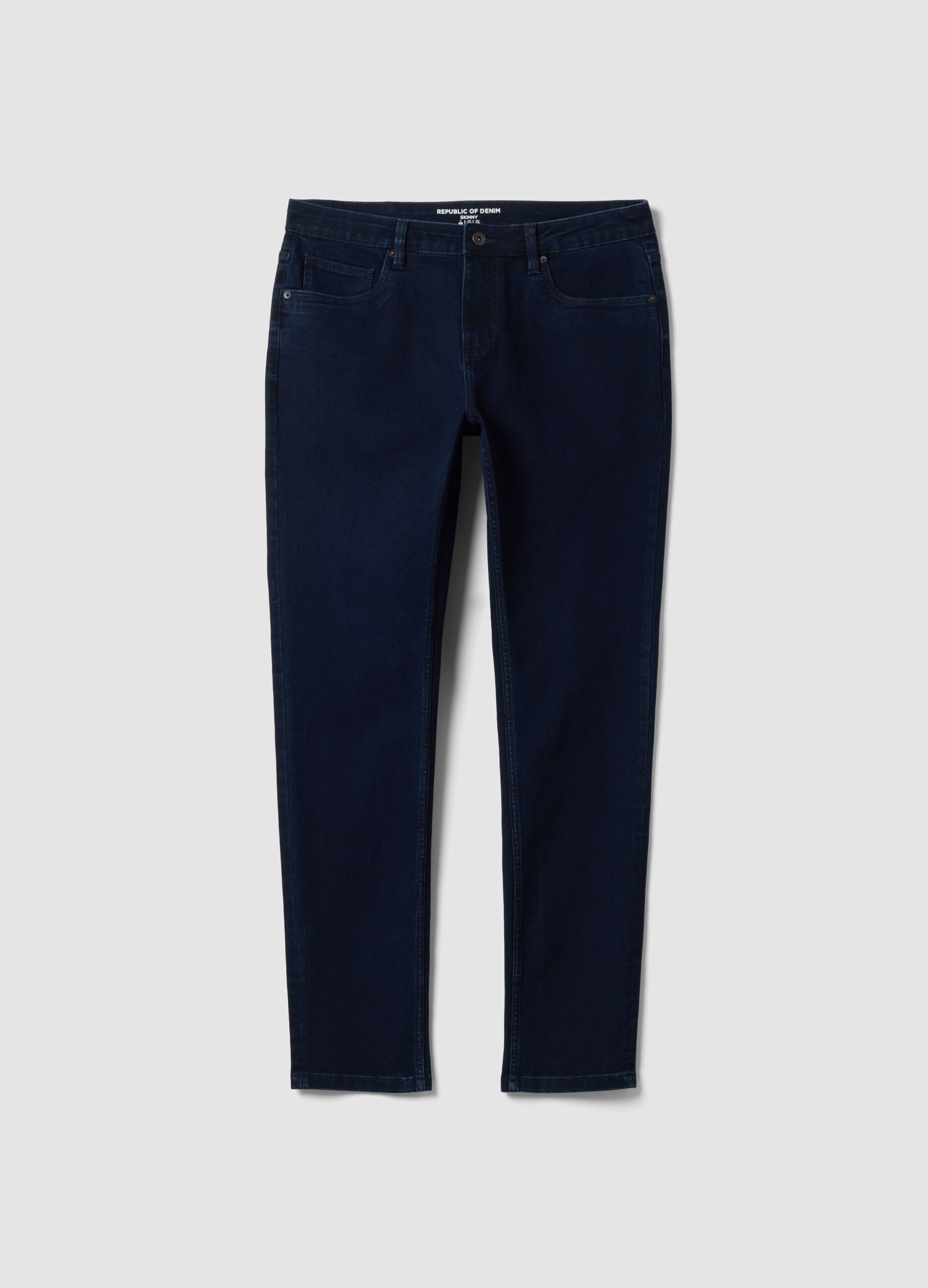 Skinny fit stretch cotton denim jeans