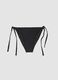 Black stretch-fabric bikini bottoms_0