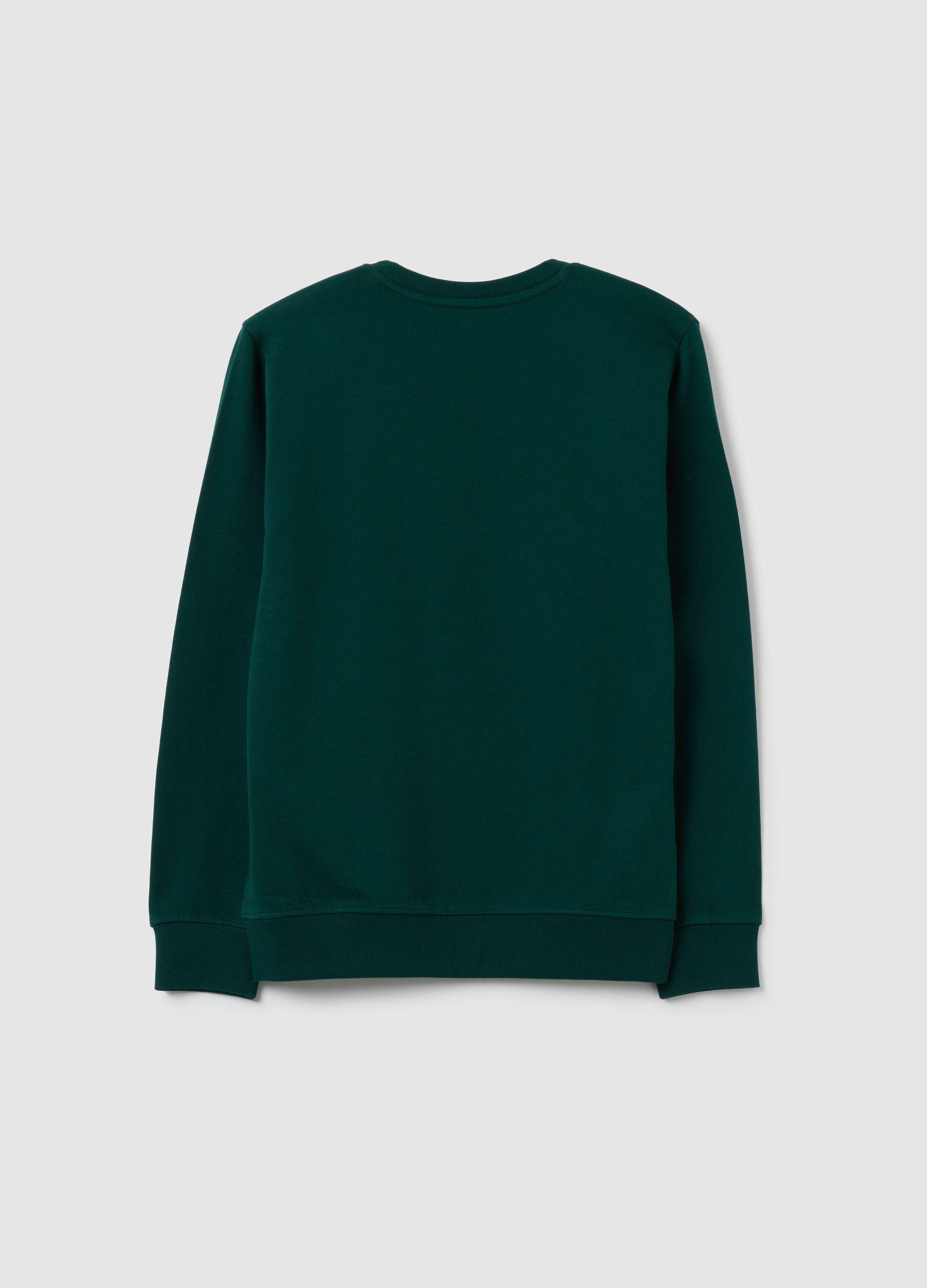 Boys' Green Pure Cotton Sweatshirt
