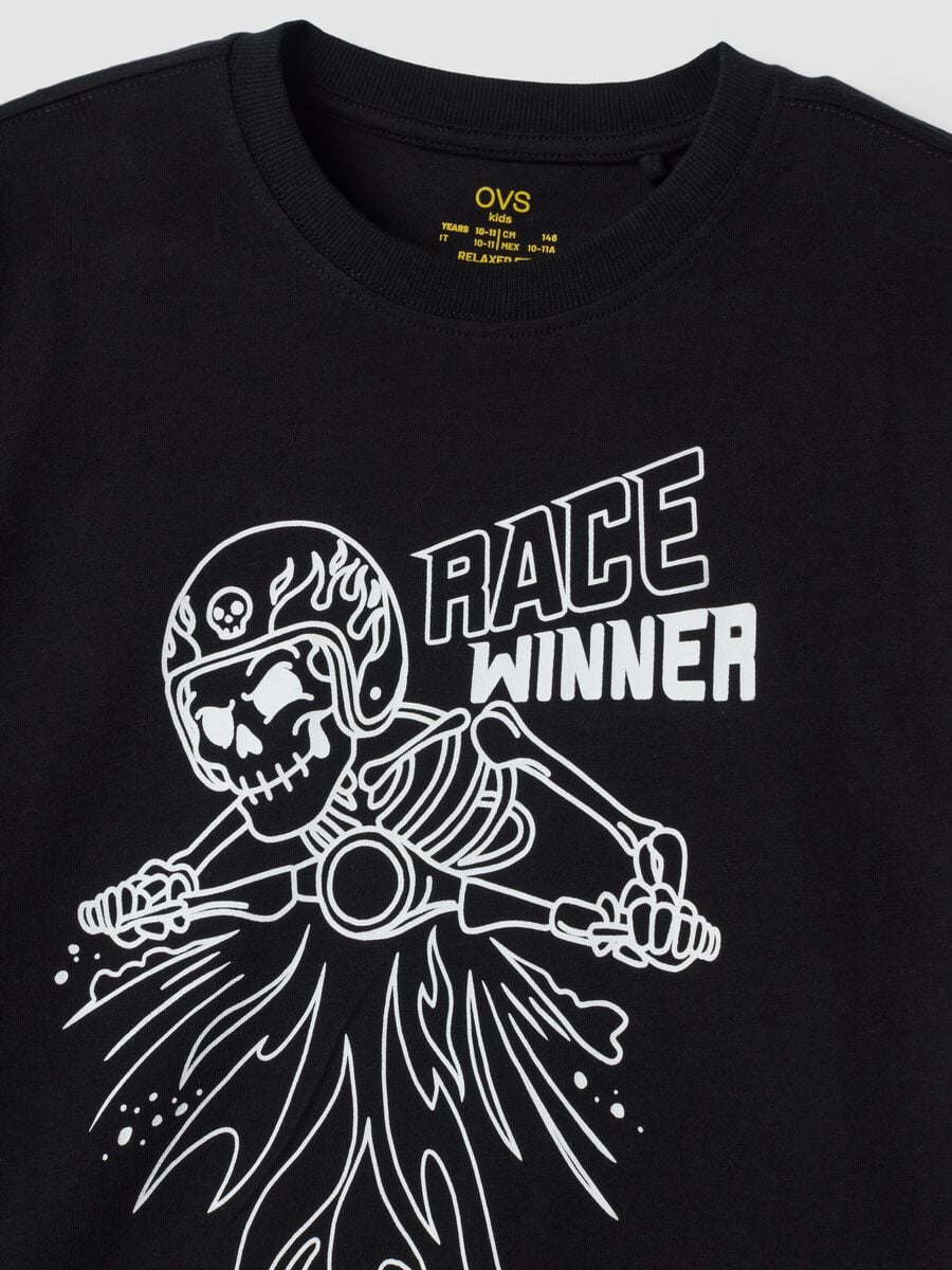 Black organic cotton crew-neck T-shirt_2