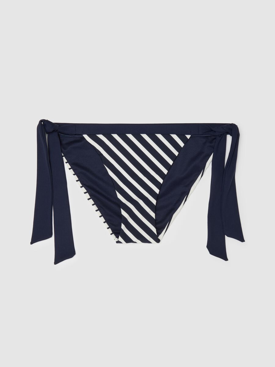 Women’s briefs in multicoloured stretch fabric with white stripes_4