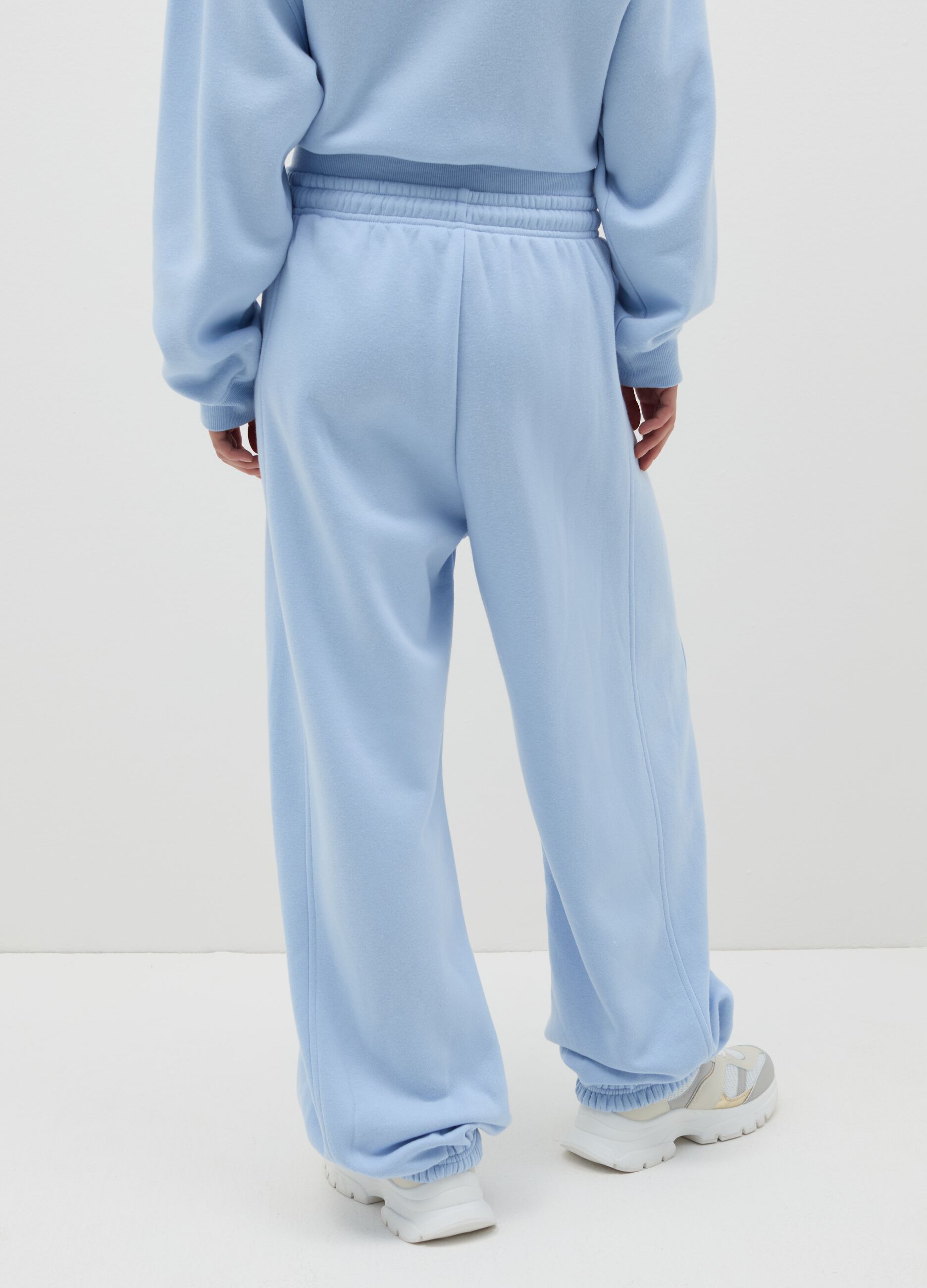 Baggy-fit joggers with drawstring