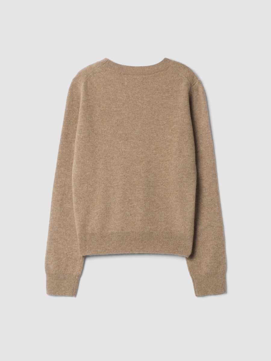 Beige pure cashmere crew-neck jumper_6