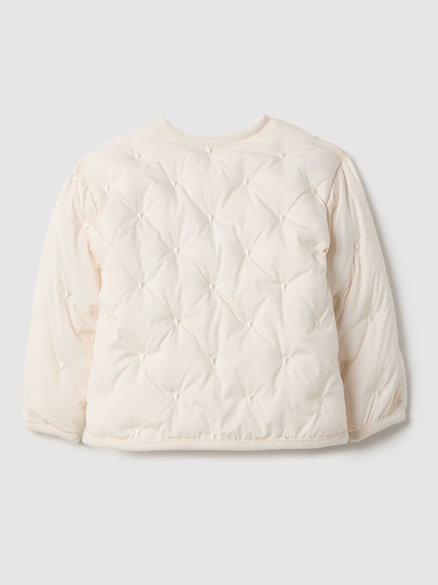 Giacca imbottita beige regular fit per neonata_1